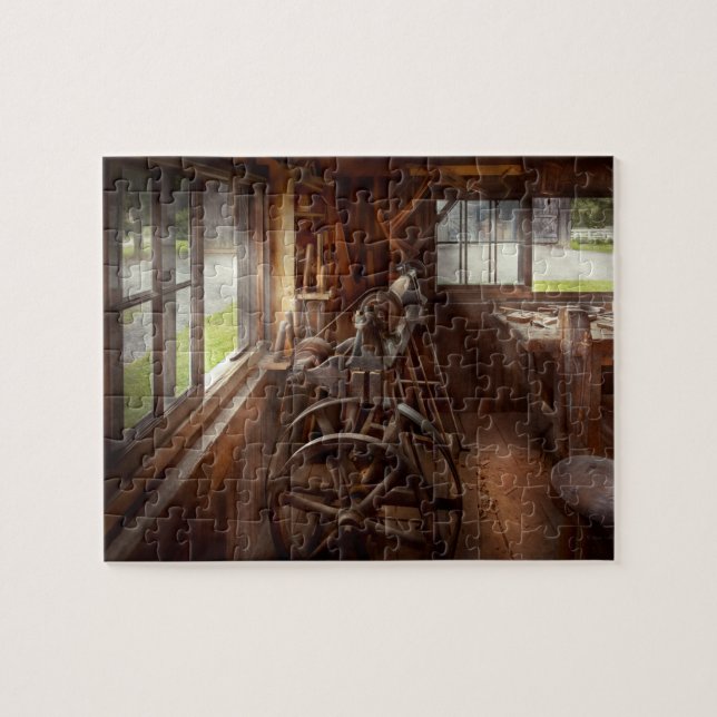 Quebra-cabeça Woodworker - A arte do lathing (Horizontal)