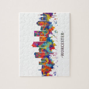 Quebra-cabeça Worcester Massachusetts Skyline