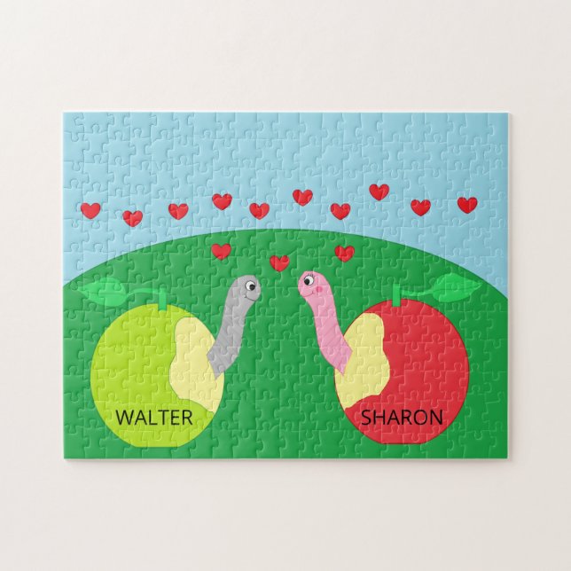 Quebra-cabeça Worms in Love: (Horizontal)