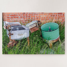 Quebra-cabeça Wringer Washer and Laundry Tub - 1014 partes