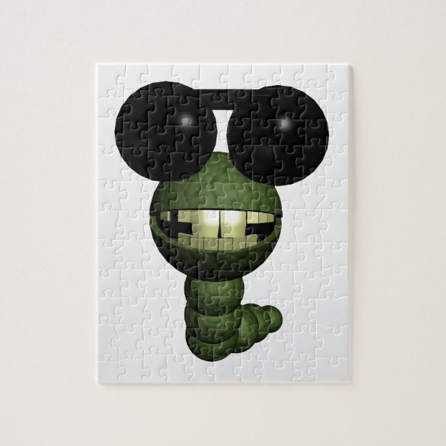 Quebra-cabeça Wurm mit Sonnenbrilhle (Vertical)