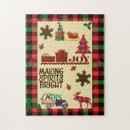 Quebra-cabeça Xadrez Quente de Cena de Natal Clássica de Buffalo