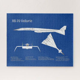 Quebra-cabeça XB-70 Valkyrie - Planos de avião Blueprint ABD