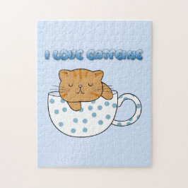 Quebra-cabeça Xícara de Gato-Feine Estilo Kawaii