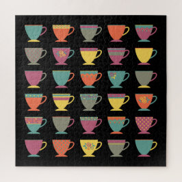 Quebra-cabeça Xícaras de chá de porcelana retrógradas, canecas d