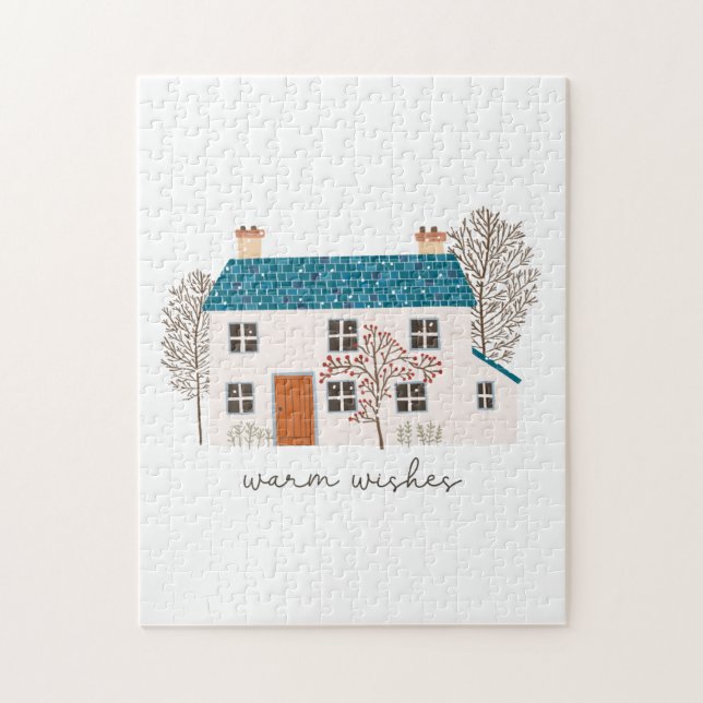 Quebra-cabeça Xmas Gift Warm Wish (Vertical)