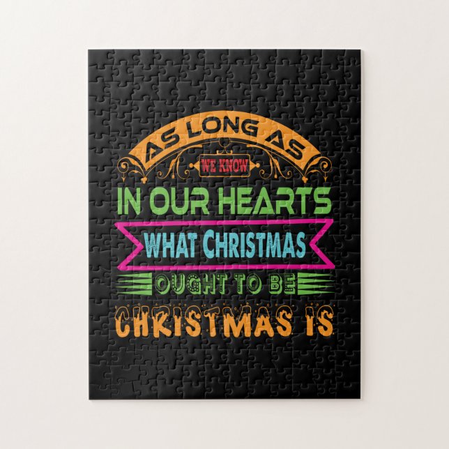 Quebra-cabeça Xmas Presente Enquanto Sabemos (Vertical)