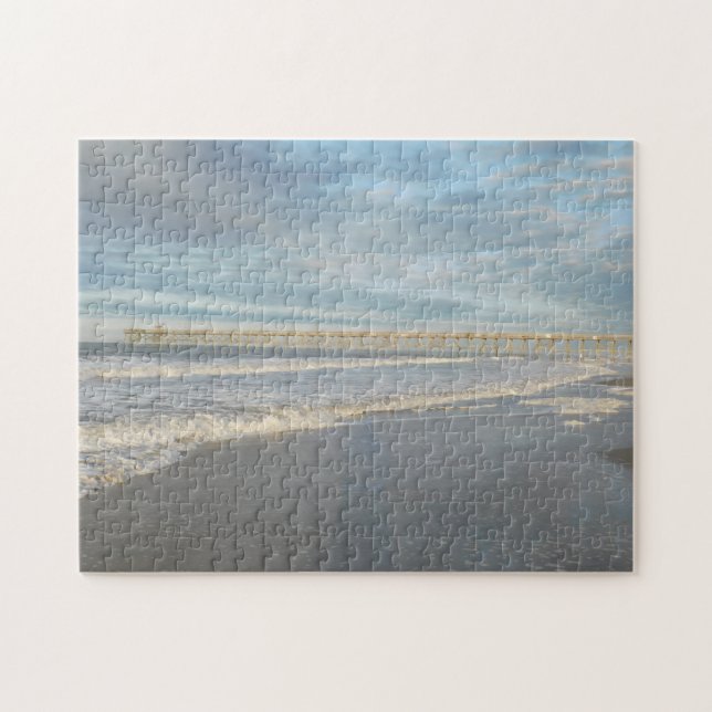 Quebra-cabeça Yaupon Pier Oak Island NC (Horizontal)