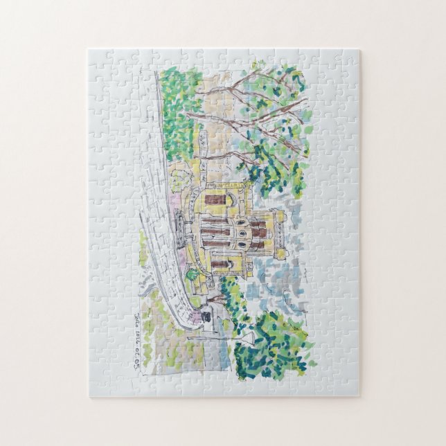 Quebra-cabeça Yellow Historic Villa (Vertical)