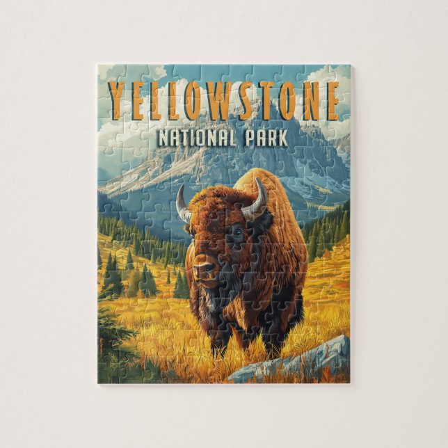 Quebra-cabeça Yellowstone: Um Viagem Retroativo (Vertical)