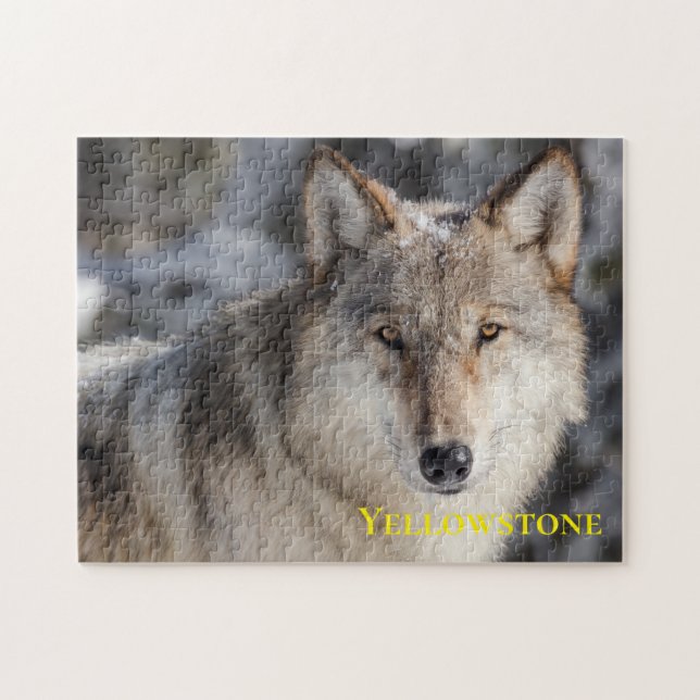 Quebra-cabeça Yellowstone Wolf Game Puzzle (Horizontal)