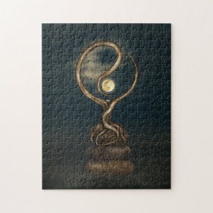 Quebra-cabeça Yin Yang Tree Moonlight Zen