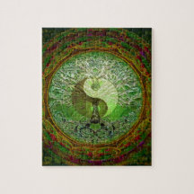 Yin Yang Tree of Life Green