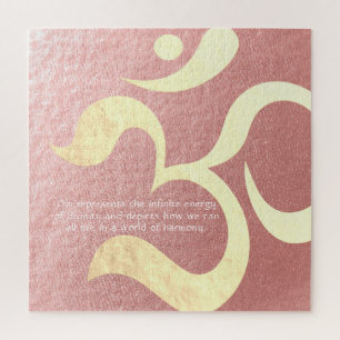 Quebra-cabeça Yoga Meditation Instrutor Life Coach OM Cotes