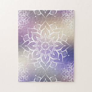 Quebra-cabeça Yoga zen da nebula de Mandala