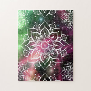 Quebra-cabeça Yoga zen da nebula de Mandala