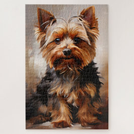 Quebra-cabeça Yorkshire Terrier Realismo Art Retrait