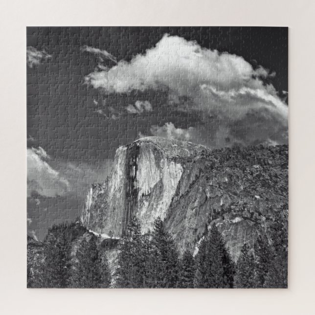 Quebra-cabeça Yosemite - Half Dome - B-n-W - 20x20 - 676 pcs (Vertical)