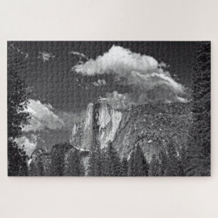 Quebra-cabeça Yosemite - Half Dome - B-n-W - 20x30 - 1014 pcs.