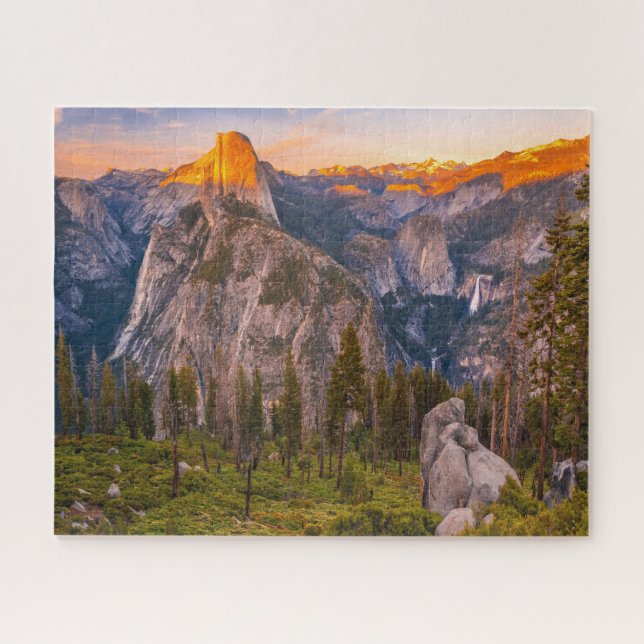Quebra-cabeça Yosemite National Park at Golden Hour Puzzle (Horizontal)