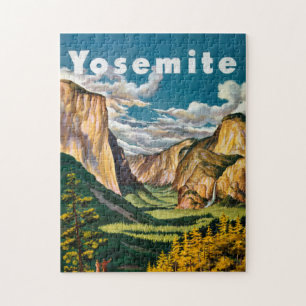 Quebra-cabeça Yosemite Vintage Art Legal Fotos Históricas Viagem