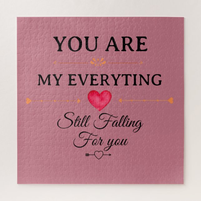 Quebra-cabeça You Are My Everything – Romantic Love Quote Wall  (Vertical)