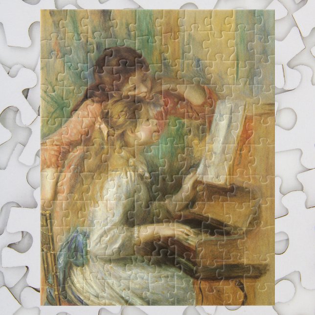 Quebra-cabeça Young Girls in Piano por Pierre Renoir (Criador carregado)