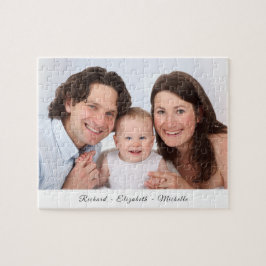 Quebra-cabeça Your Photo Personalized Name Jigsaw Puzzle