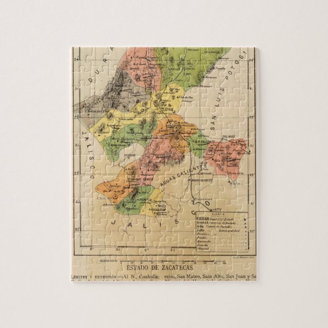 Quebra-cabeça Zacatecas, México (Vertical)