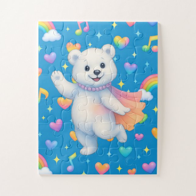 Quebra-cabeça Zarah a Ursa Polar Dançante (Vertical)
