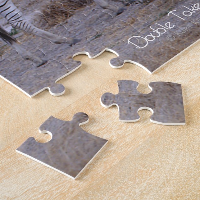 Quebra-cabeça Zebra Double Take Foto (Lateral)