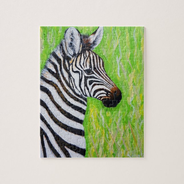 Quebra-cabeça Zebra Painting (Vertical)