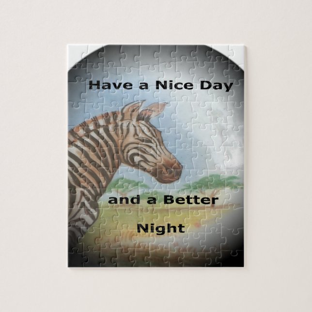 Quebra-cabeça Zebra Portrait, Amboseli: O Espírito da Savana (Vertical)