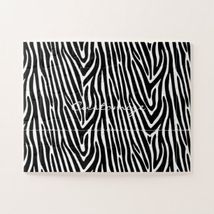 Quebra-cabeça Zebra Stripes Padrão Thunder_Cove
