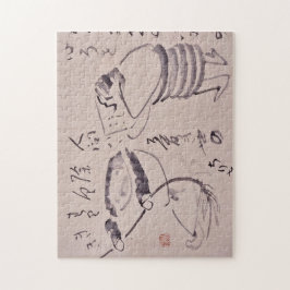 Quebra-cabeça Zen Classics - Gibon Sengai - Kanzan and Jittoku