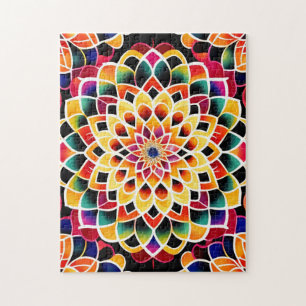 Quebra-cabeça Zen Cute Colorful Mandala