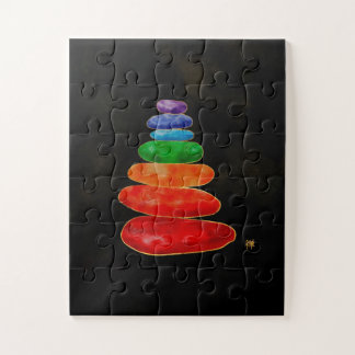 Quebra-cabeça Zen Pebbles Chakras - Aquarela e Dourado