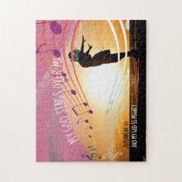 Quebra-cabeça Zephaniah 3:17 MEU DEUS CADEIA SOBRE MIM Personali