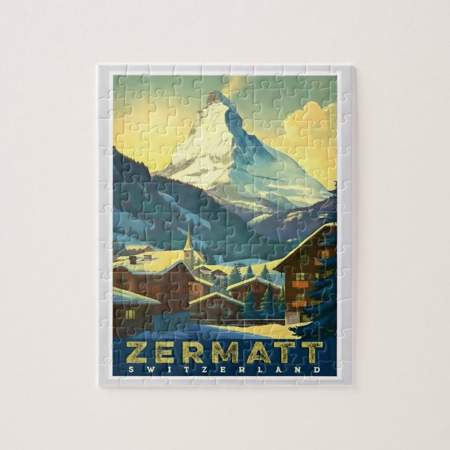 Quebra-cabeça Zermatt - Capturar o Matterhorn Majestoso (Vertical)
