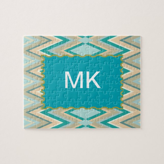 Quebra-cabeça zigzag-phones diagonais (Horizontal)