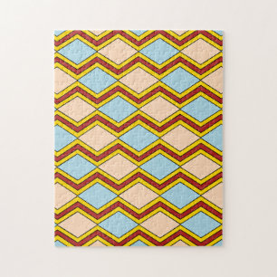 Quebra-cabeça Zigzags e Abstrato de Ouros