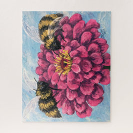 Quebra-cabeça Zinnia and Bees Puzzle