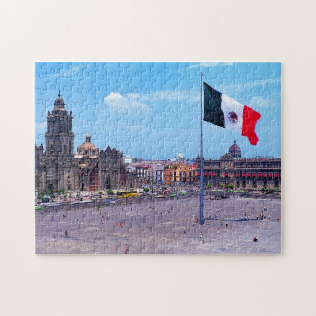 Quebra-cabeça Zocalo, Cidade do México, México (Horizontal)