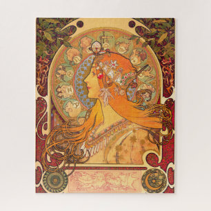 Quebra-cabeça Zodiac, 1896, por Alphonse Mucha