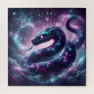 Quebra-cabeça Zodíaco da Galáxia da Serpente Cósmica Astrologia