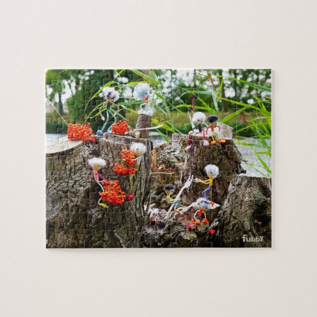 Quebra-cabeça Zoekplaatje van Fubby activiteit bessengevecht. (Horizontal)