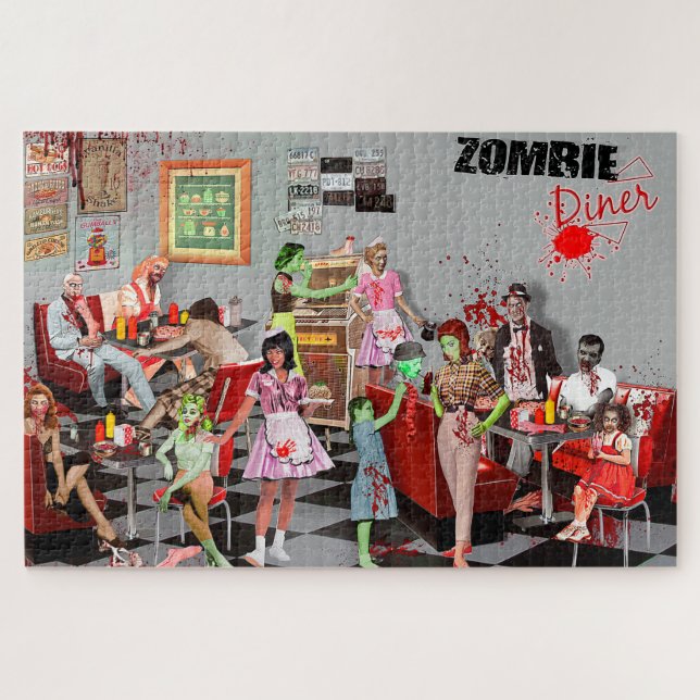 Quebra-cabeça Zombie Diner (Horizontal)