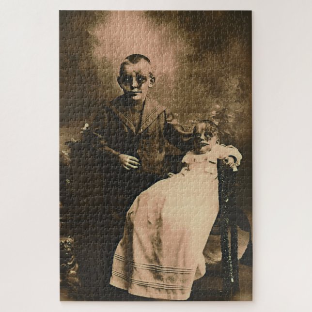 Quebra-cabeça Zombie Siblings (Vertical)