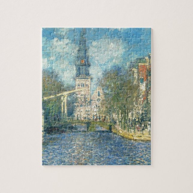 Quebra-cabeça Zuiderkerk em Amsterdão por Claude Monet (Vertical)