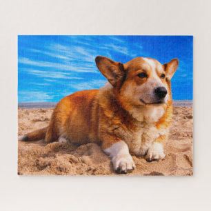 Quebra-cabeças de Cães Corgi Galês.